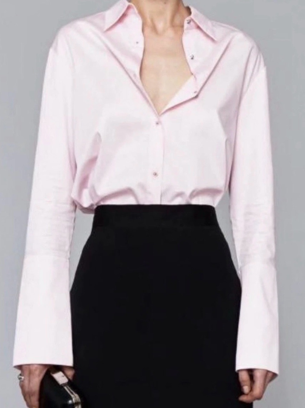 Misha Nonoo women's the husband Light Pink Button-Down Shirt